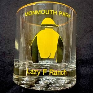 Monmouth park Forego collectible glass